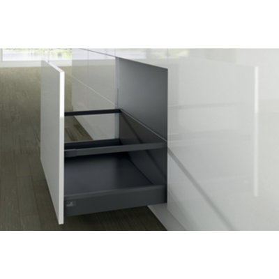 Casserolier Arcitech HETTICH - P.400 H.282/94mm - anthracite sans coulisse avec tringle - 9150673 - HETTICH FRANCE
