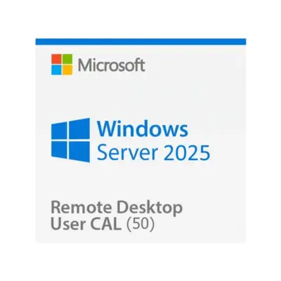 Microsoft Windows Server 2025 Remote Desktop Services (RDS) 50 user connections CAL