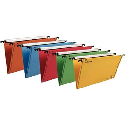 Pack de 10 Dossiers Suspendus Verticaux Tiroir VMG VisioPlus fond V Assortis