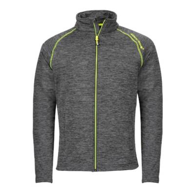 Gilet de travail zippé LENNY gris chiné/jaune fluo - Gedimat - NORTH WAYS