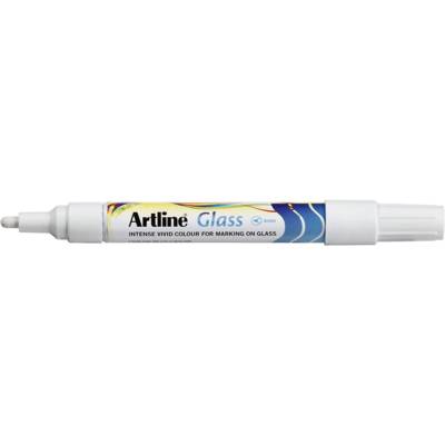 Marqueur Effaçable pour Tableaux en Verre Pointe 4mm Blanc - ARTLINE