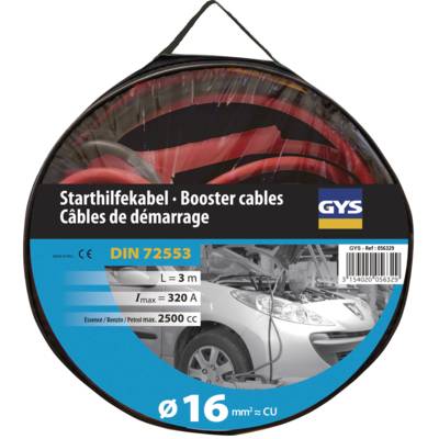 Câble de démarrage avec pinces isolées 320A - 3m - Gedimat - GYS
