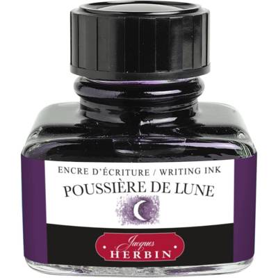 Encre traditionnelle à stylo en flacon "D" 30ml Poussière de lune - HERBIN