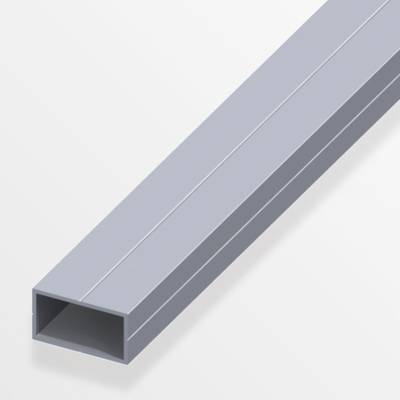 Tube rectangulaire en aluminium brut long.1m larg.35,5mm haut.19,5mm - Gedimat - ALFER ALUMINIUM