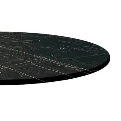 Plateau de table Ø120cm Marbre Noir - RestooTab