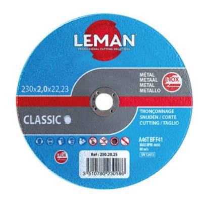 Disque tronçonnage inox - Gedimat - LEMAN