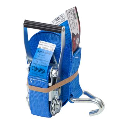 Sangle d'arrimage SIMPLEX plateau fer 2 - 9 m - bleu - Gedimat - COBALTIX