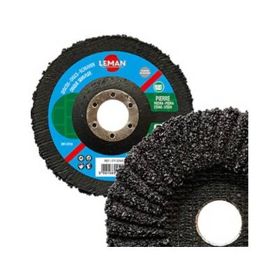 Disque semi rigide bombé carbure silicium 125x22,23 grain 24 - Gedimat - LEMAN