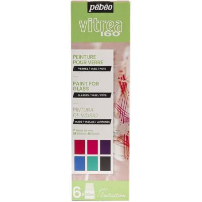 Set Initiation N°2 Peinture Vitréa V160 pour Verre Brillant 6x20ml