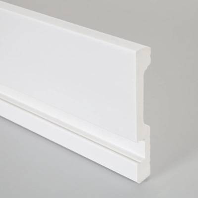 Plinthe support intégré LED MDF prépeint blanc - 14 x 80 mm L.2,40 m - Gedimat - SOTRINBOIS
