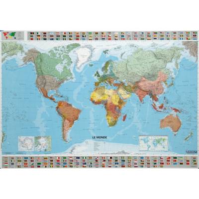 Carte Monde politique Michelin souple