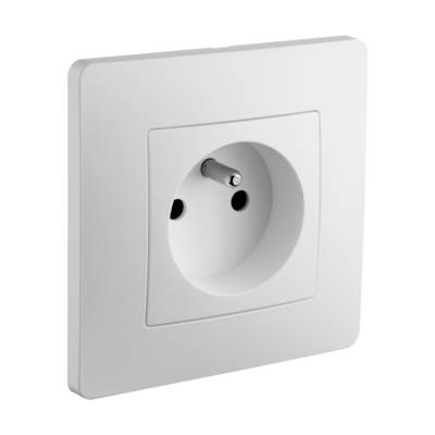 Prise 2P+T CALY blanc - Gedimat - DEBFLEX