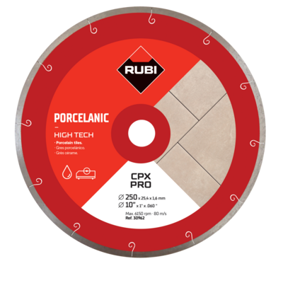 Disque diamanté pour grès - Ø 25 cm - Gedimat - RUBI
