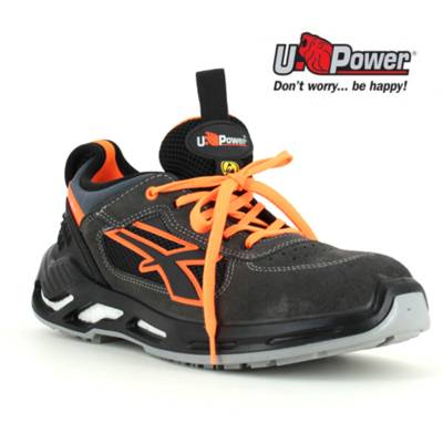 Chaussure basse RYDER ESD S1P SRC noir/orange - taille 38 - Gedimat - U GROUP