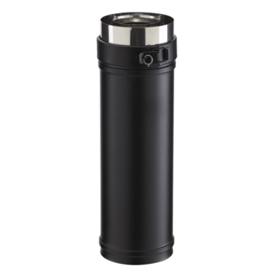 Conduit droit réglable PGI noir gra RAL 9030 ER 80/130mm POUJOULAT - 37080729 - Maxoutil