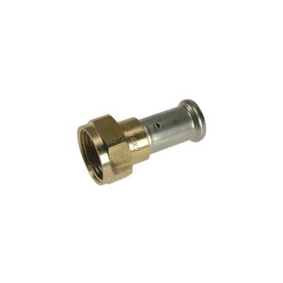 Raccord multicouche laiton à visser HENCO joint plat - écrou libre - Ø 26 mm x 3/4" - 26P-26Z06