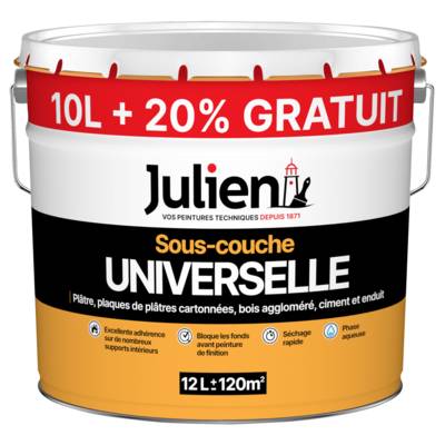 Sous-couche UNIVERSELLE blanc mat - Gedimat - JULIEN
