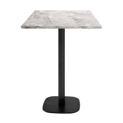 Mange-debout pied noir 60x60cm marbre de trevisse - intérieur - RestooTab