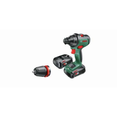 Perceuse-visseuse BOSCH AdvancedDrill 18 + 1 mandrins +2 batterie 2,5 Ah + chargeur - 06039B5006 - BOSCH Vert