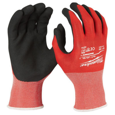 Gants anti-coupure enduction nitrile - Niveau 1/A - Taille 8/M - 144 paires - MILWAUKEE - 4932479714 - Maxoutil