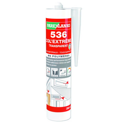 Mastic MS polymère 536 COL'EXTREME translucide - Gedimat