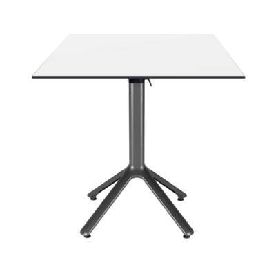 Table rabattable 70x70cm blanc - terrasse - RestooTab