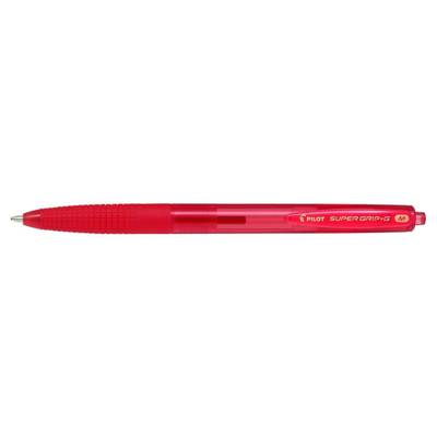 Stylo bille SUPER GRIP G retractable Rouge Pointe moyenne - Pilot