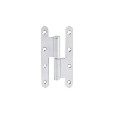 Paumelle en acier inoxydable – 140x70x3 mm bout rond et noeud plat - Droite - LTPML140X70-304D - Maxoutil