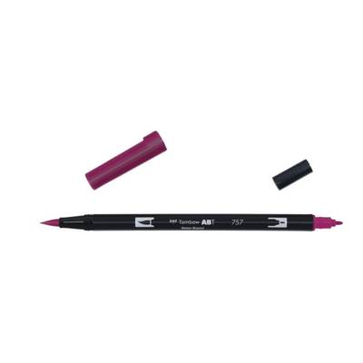 Feutre Dessin Double Pointe ABT Dual Brush Pen 757 rouge porto