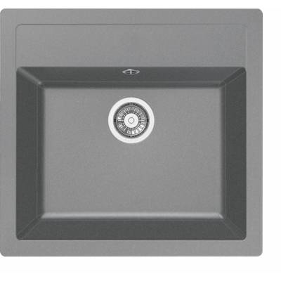 Evier à encastrer 1 cuve SIRIUS SID 610-43 en tectonite urban grey - 56 x 53 cm - Gedimat - FRANKE