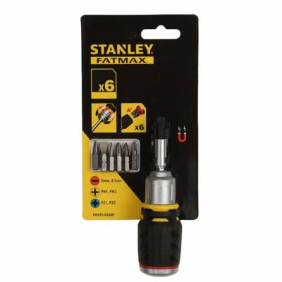 Baby tournevis porte-embouts boule a cliquet+ 6 embouts
fente 5, 6.5 mm / ph1, ph2 / pz1, pz2
+ ratelier - FMHT0-62688 - Maxoutil