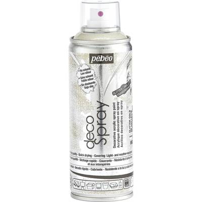 Aérosol 200ml Peinture DécoSpray pailleté OR - PÉBÉO