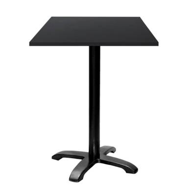 Mange-debout pied noir 60x60cm noir - intérieur - RestooTab