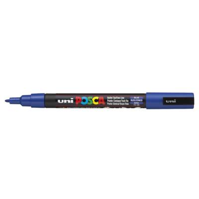 Marqueur pointe conique fine pc3m 0,9 - 1,3mm bleu foncé - POSCA