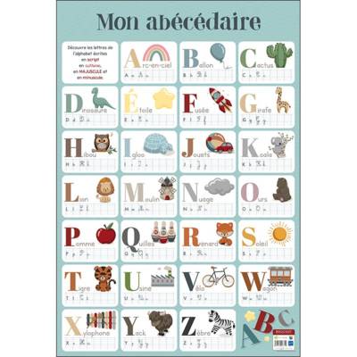 Poster pédagogique "Abécédaire" 52 x 76 cm