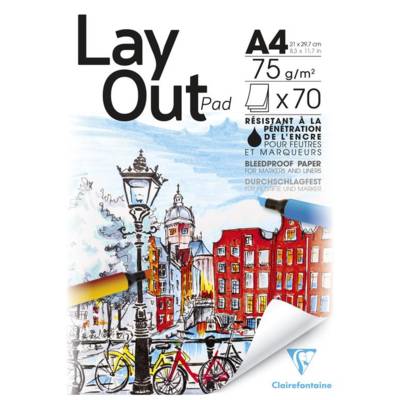 Bloc Collé Layout A4 75G 70 feuilles