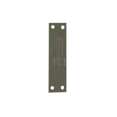 Gond sur platine courte bout droit noir D16 H120mm - Gedimat - AFBAT
