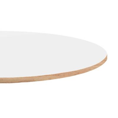 Plateau de table Ø120cm Blanc bois - RestooTab