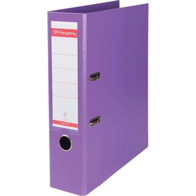 Classeur à levier polypropylène intérieur/extérieur Dos 8cm Format A4 Violet