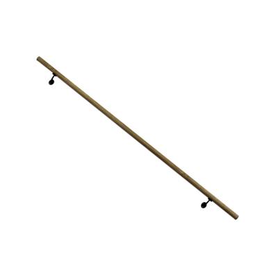 Kit main courante aluminium imitation chêne naturel - 2 m - Gedimat