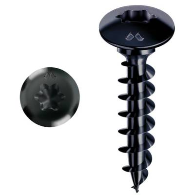 Vis MUSTAD Panelvit FC Tête de penture - Torx - Ø6x20mm - Zingué noir - Boite de 200 - PV029A600200KNC - Maxoutil