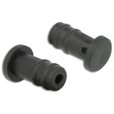 Lot de 10 Bouchons Anti-poussière pour Prise Jack 3,5 mm Noir