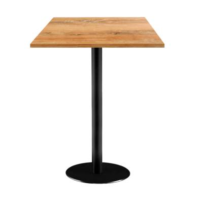 Mange-debout pied noir 60x60cm chene slovene - intérieur - RestooTab