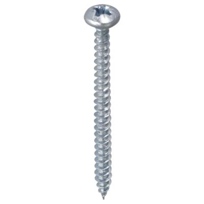 Vis agglo tête ronde Pozidriv en acier zingué blanc 5 x 40 mm - Gedimat - NORAIL