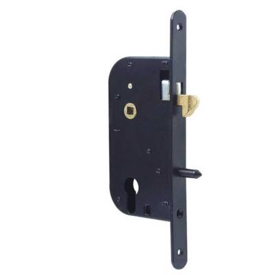 Boîtier serrure à encastrer axe 50 mm cylindre mentonnet v/br - Gedimat - THIRARD