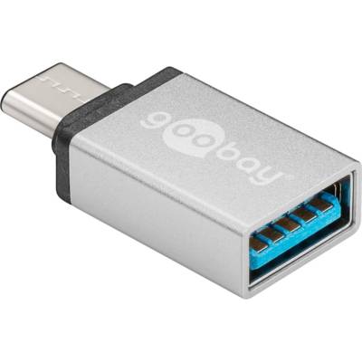 Adaptateur OTG USB-C Mâle – USB-A Femelle Argent