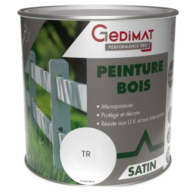 Peinture bois base à teinter - pot de 0.5 litres - Gedimat