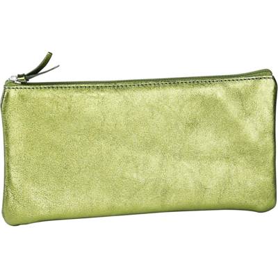 CUIRISÉ Trousse cuir Plate 22x11cm Vert