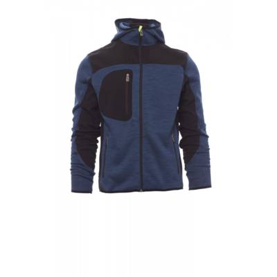 Soft-shell tricot de polyester et soft-shell 300gr PAYPER TRIP BLEU CHINÉ/NOIR-JAUN - 000453010308038XS