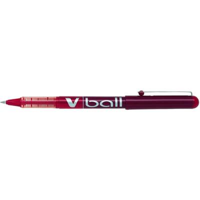 Stylo roller V Ball VB5 Encre liquide Pointe métal Fine Rouge